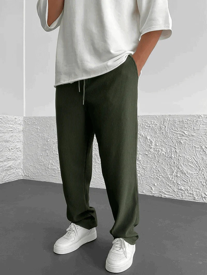 Pantalon Confort en Velours Côtelé