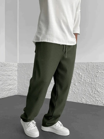 Pantalon Confort en Velours Côtelé