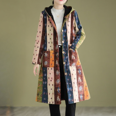 ARIANA - Manteau Classique d'Hiver à Capuche pour Femmes