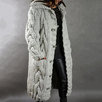 Roma™ - Manteau long et confortable en tricot