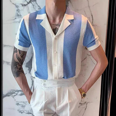 Chemise d'été en tricot, élégante et polyvalente - Hiske