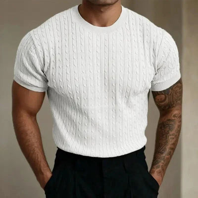 Chemise d'été élégante en maille pour homme - Louke