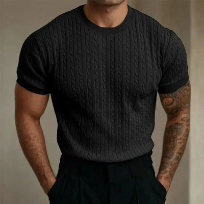 Chemise d'été élégante en maille pour homme - Louke