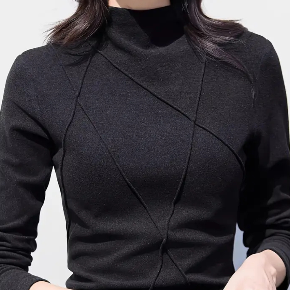 DALIA - Pull décontracté à col mi-haut pour femmes
