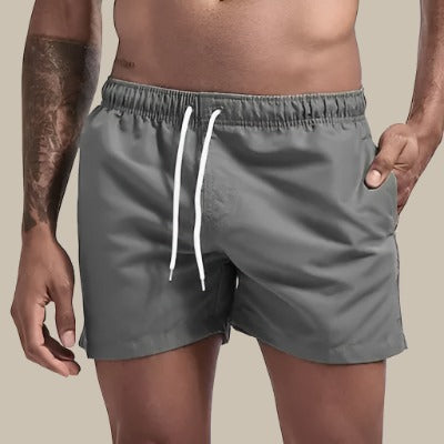 Short de bain homme – Coupe décontractée – Séchage rapide – Taille élastique ajustable