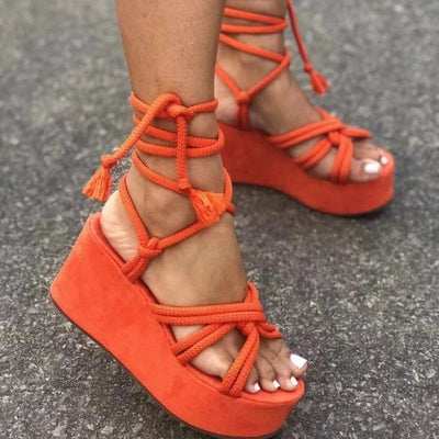 Horizon - Chaussures compensées à lacets