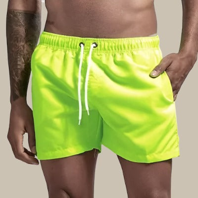 Short de bain homme – Coupe décontractée – Séchage rapide – Taille élastique ajustable