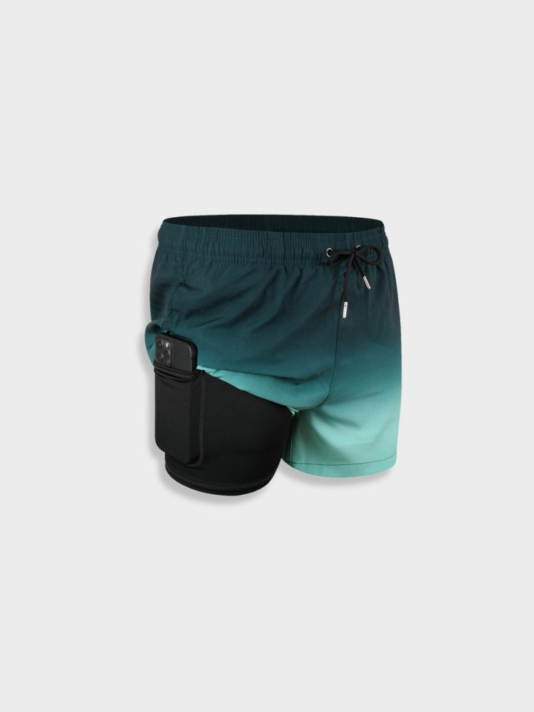 Short de bain homme – Coupe décontractée – Séchage rapide – Taille ajustable – Mi-cuisse