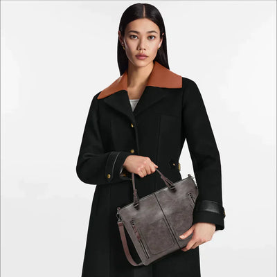 Hannah - Élégant sac à main en cuir à compartiments spacieux