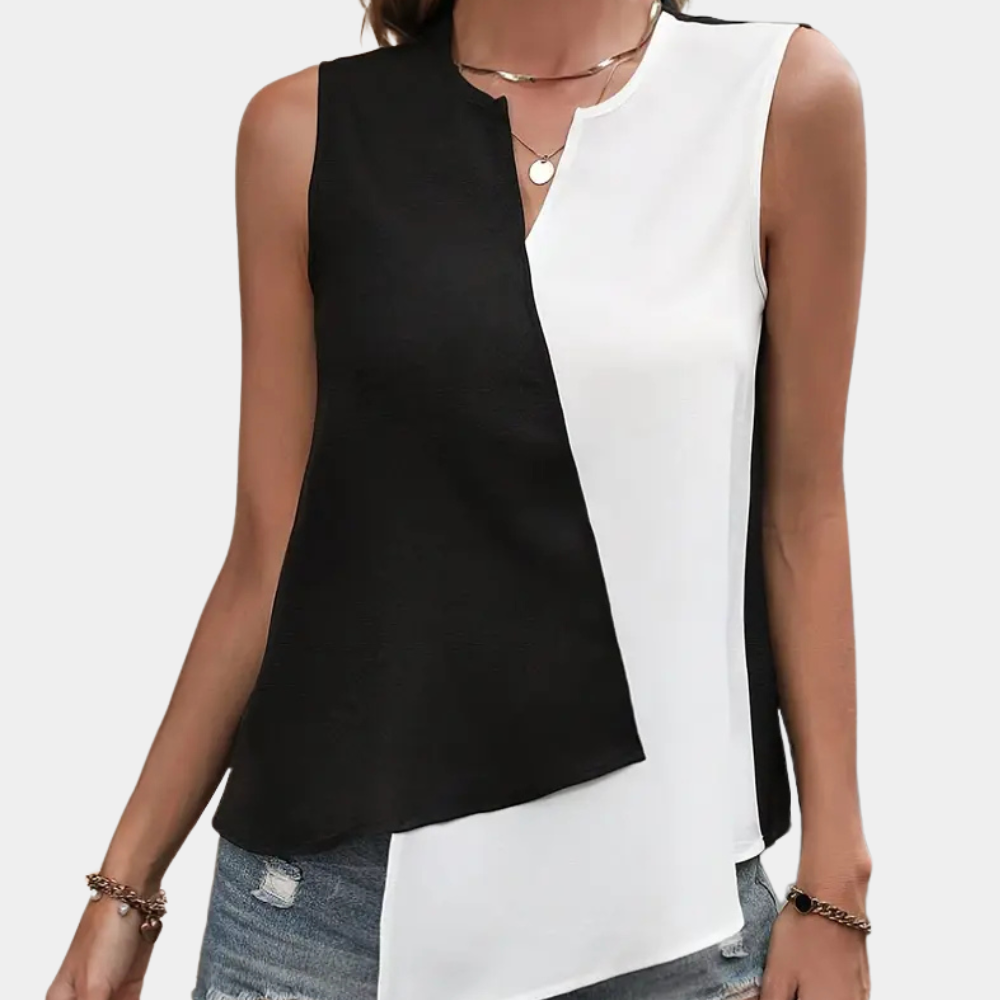 CHARITY - Blouse Asymétrique Élégante pour Femmes