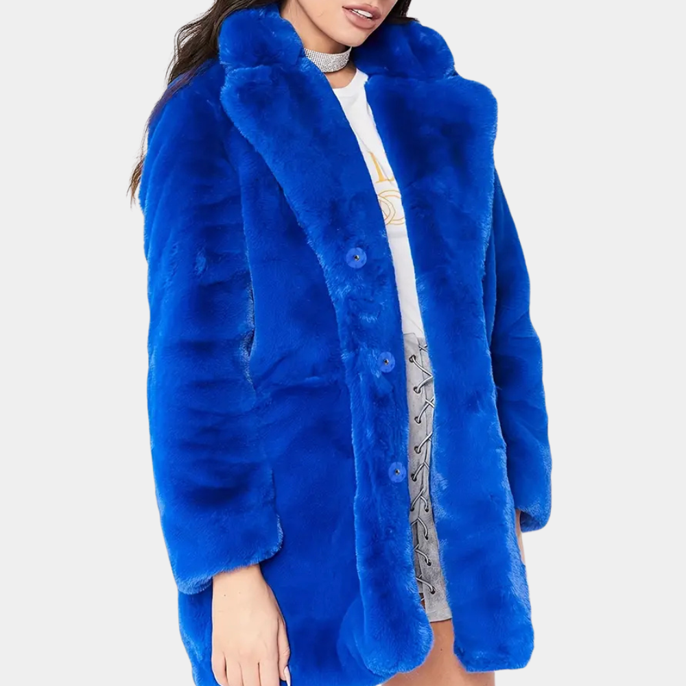 PEGGY - Manteau en Peluche pour Femmes