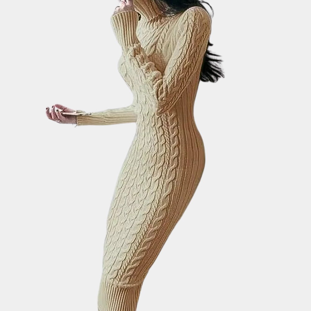 EMA - Robe Pull Tricotée Moderne pour Femmes