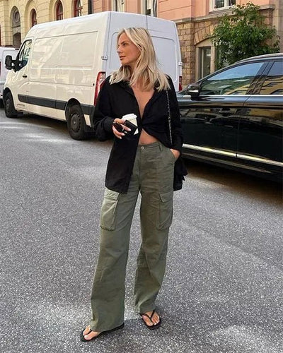 Berenike | Pantalon cargo chic pour femmes