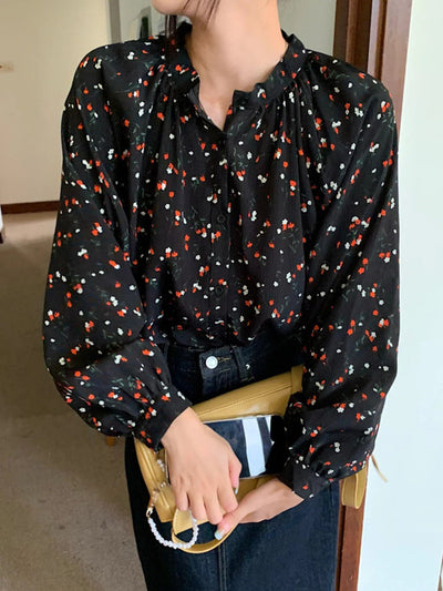 Harper - Chemisier à fleurs vintage pour femmes