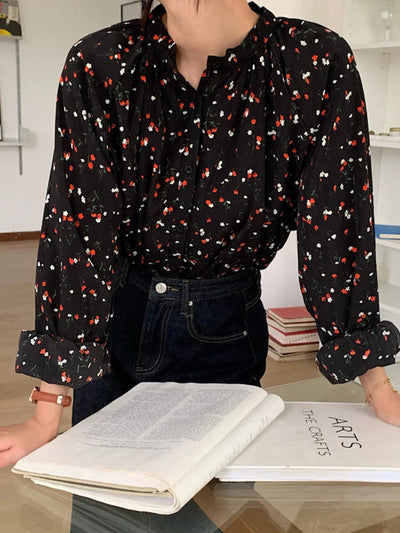 Harper - Chemisier à fleurs vintage pour femmes