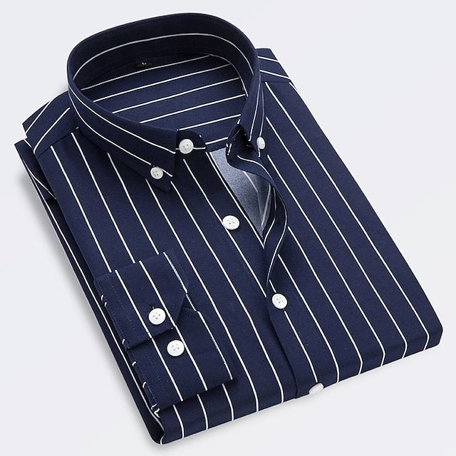 Jose | Chemise Rayures Pour Hommes | Manche Longue
