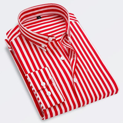 Jose | Chemise Rayures Pour Hommes | Manche Longue