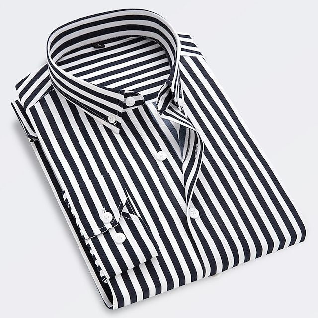 Jose | Chemise Rayures Pour Hommes | Manche Longue