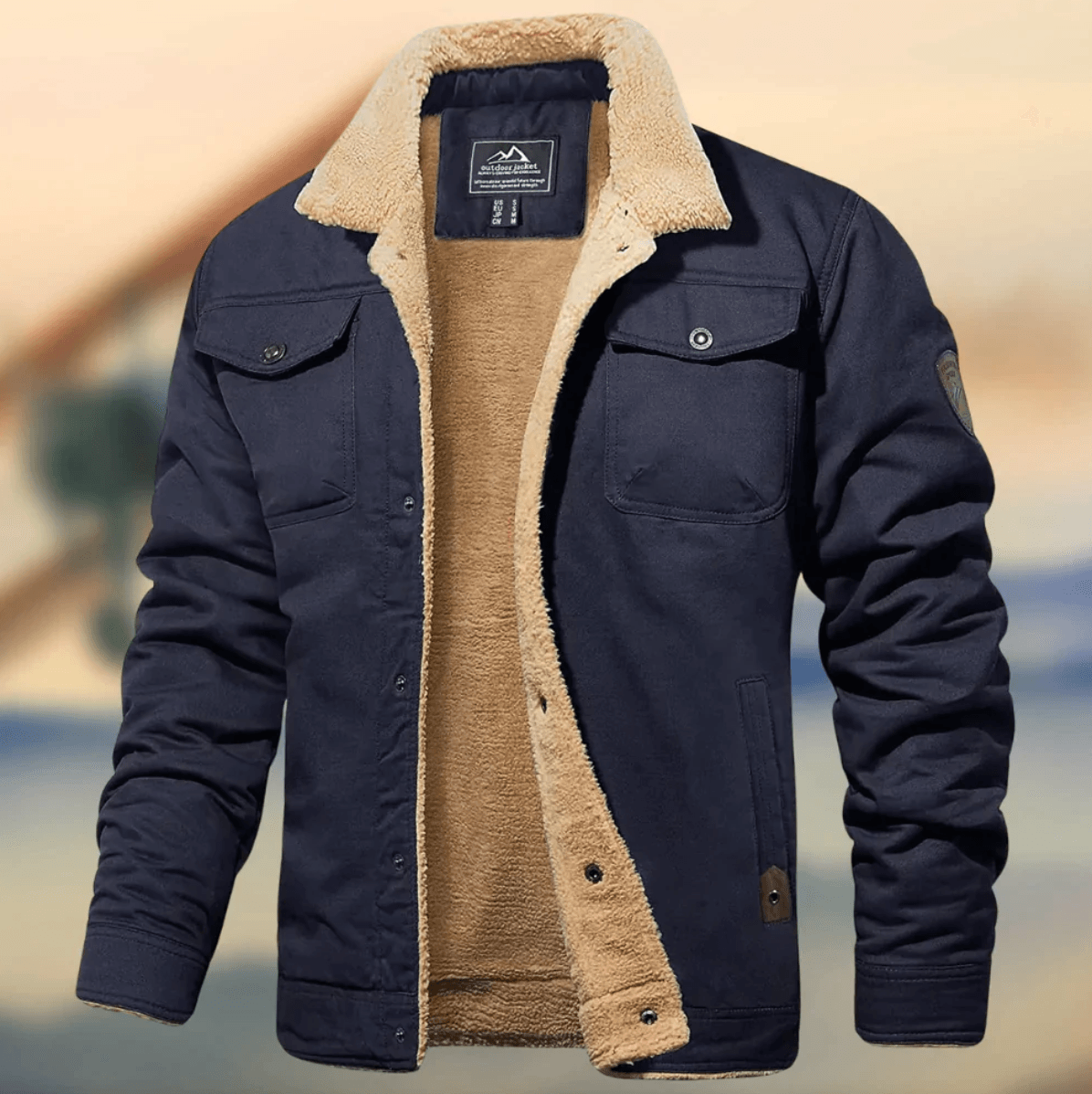 Porfinner | Veste chaude à col pour hommes