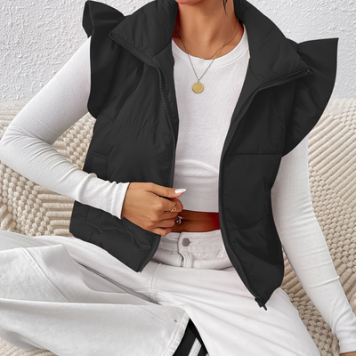 ADA - Gilet Tendance Matelassé Court pour Femmes