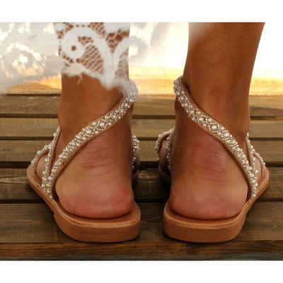 Jade - Sandales d'été en perles Boho pour femmes