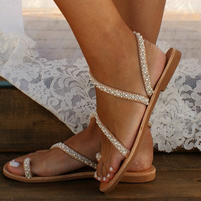 Jade - Sandales d'été en perles Boho pour femmes