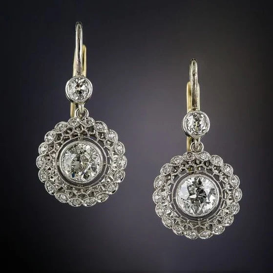 Boucles d'oreilles Mandala en zirconium