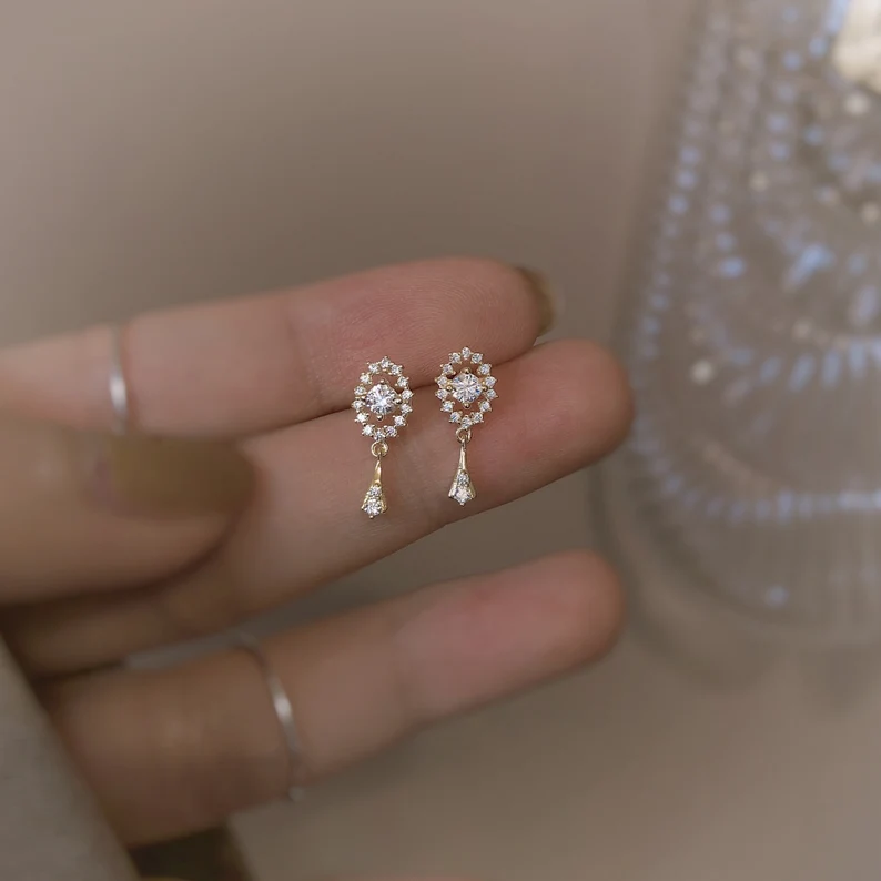 Boucles d'oreilles élégantes en forme d'étoile