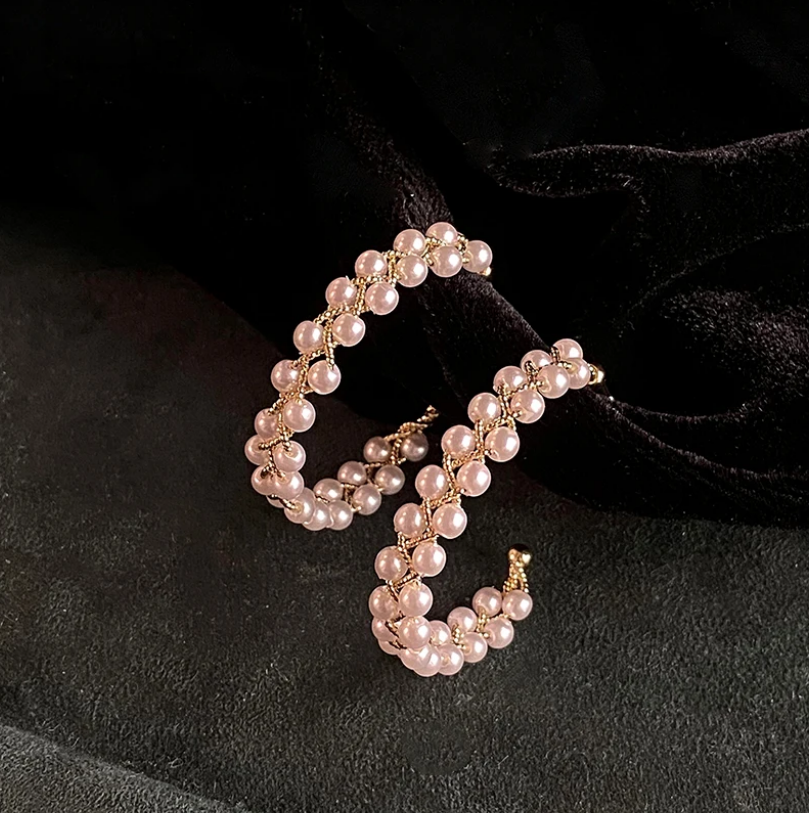 Boucles d'oreilles élégantes en forme de cercle