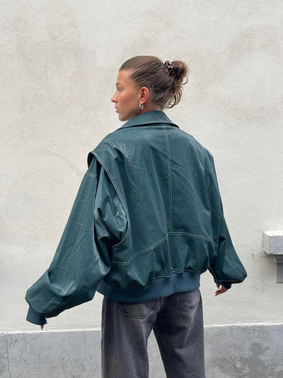 Cerise | Veste contrastée surdimensionnée