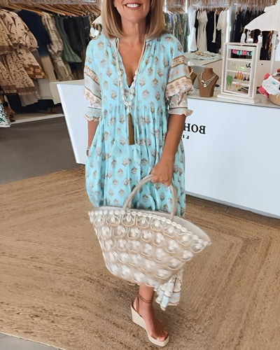 MAËLIA™ | Robe Printanière Élégante