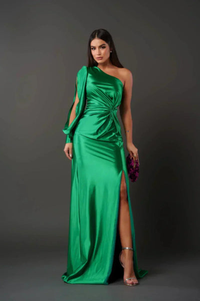 Valeria | Robe Asymétrique en Satin