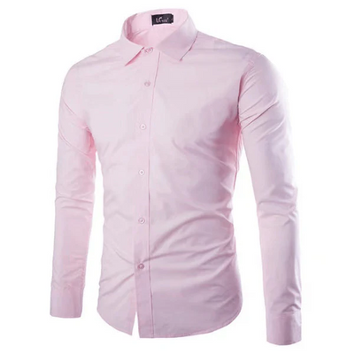 Chemise habillée homme – Coupe slim – Tissu respirant – Entretien facile – Manches longues