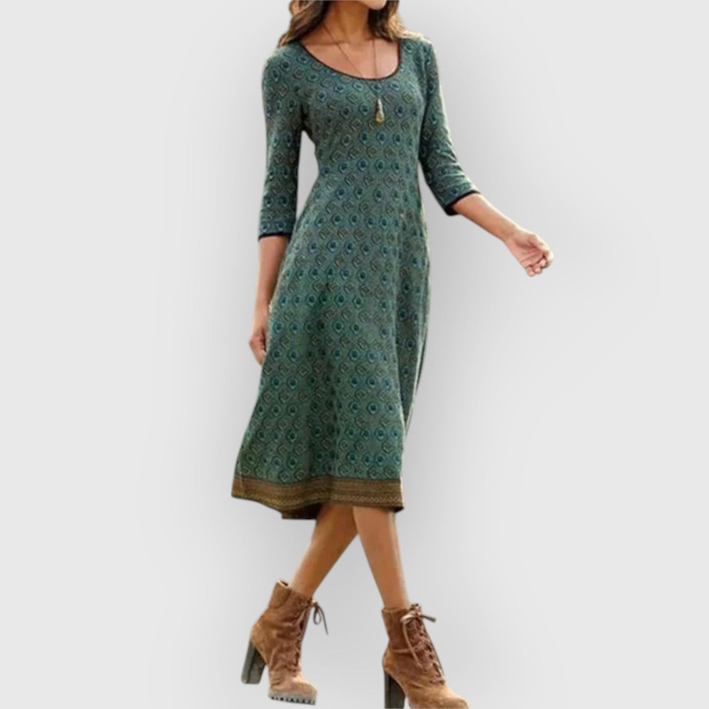 Elisa™ | Robe Midi Fluide