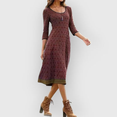 Elisa™ | Robe Midi Fluide