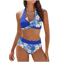 Bikini femme – Haut push-up dos nu – Bas tanga coupe flatteuse – Tissu respirant