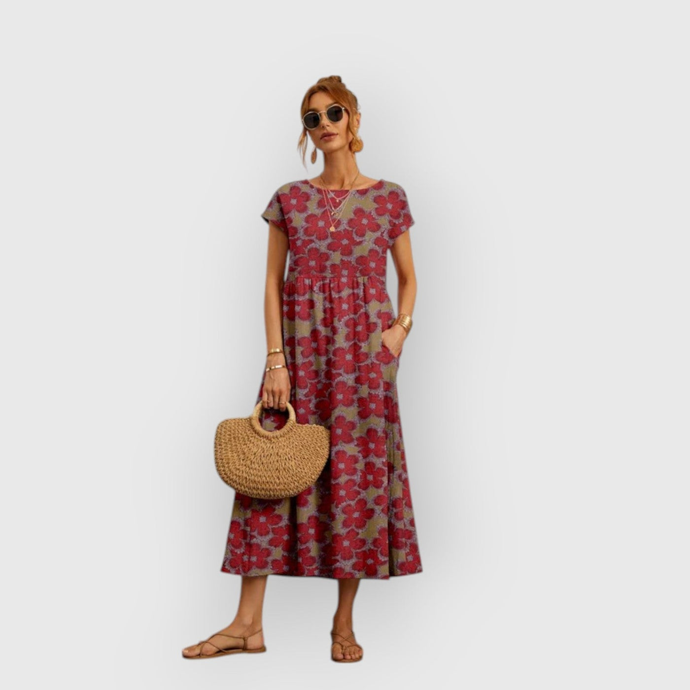 ELENA™ | Robe manches courtes