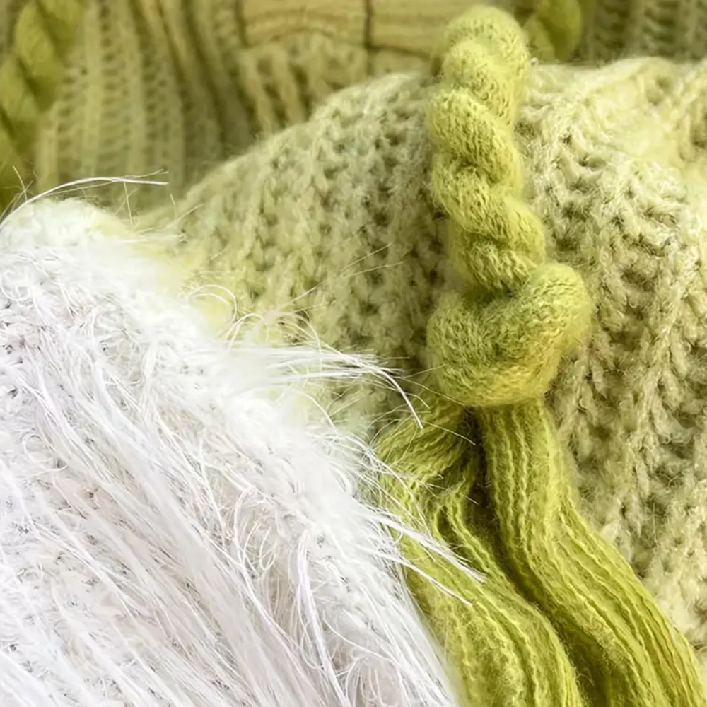 CYRENA - Pull à capuche tricoté moderne et doux