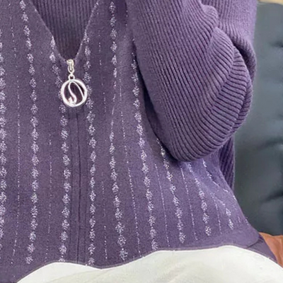 FILIPA - Sweat à Zip Classique pour Femmes