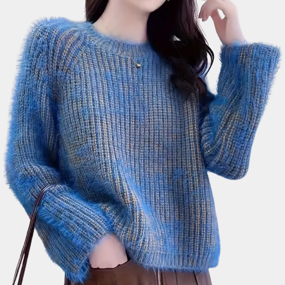 FLOR - Pull en Tricot à Texture pour Femmes