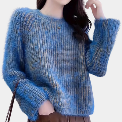 FLOR - Pull en Tricot à Texture pour Femmes