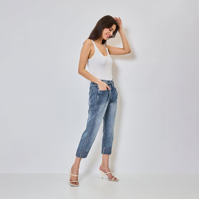 Zoe™ | Jean Loose Fermeture Asymétrique