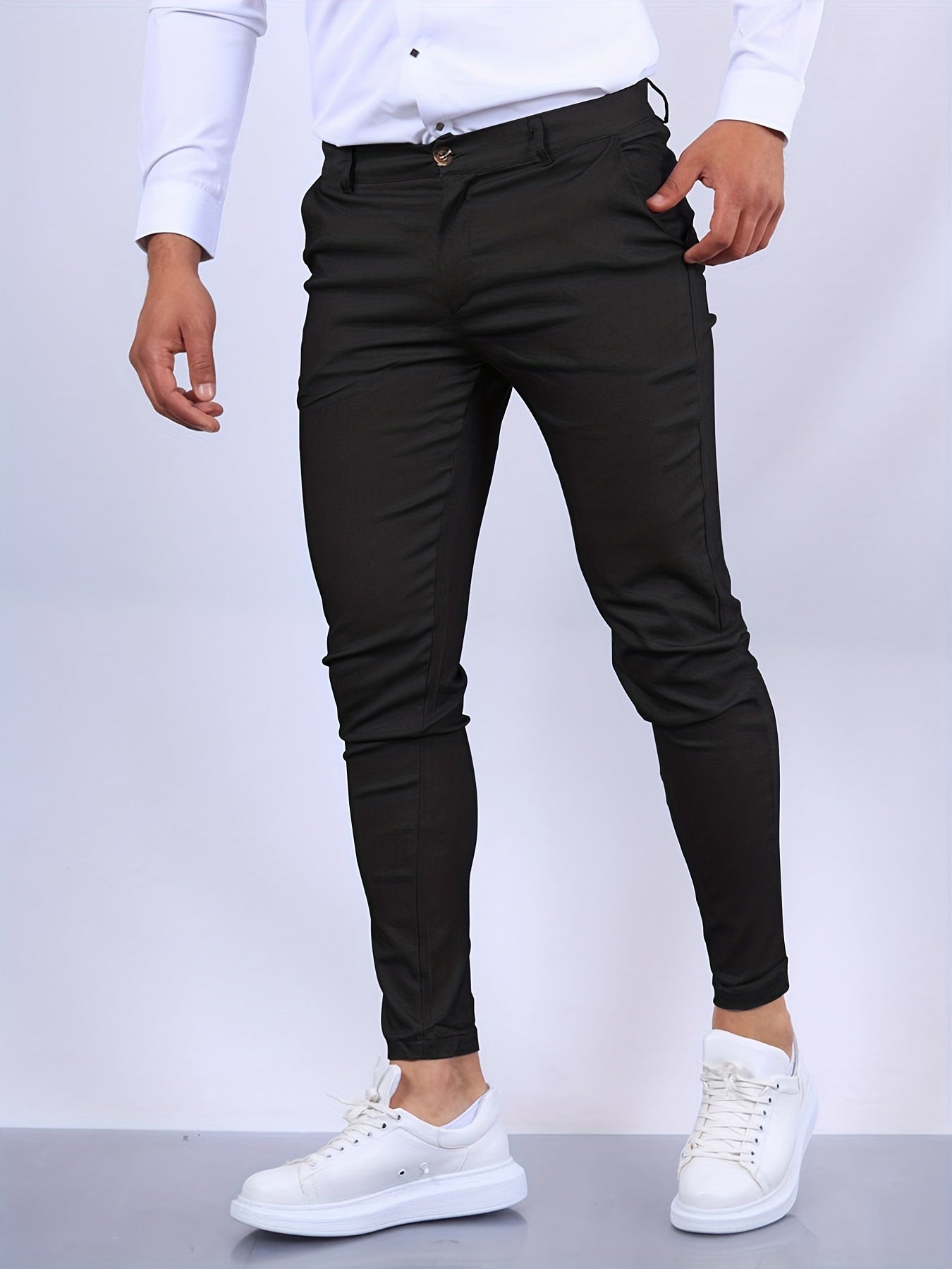 Pantalon chino skinny pour hommes