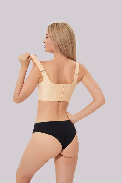 Soutien-gorge gainant femme – Bonnets moulés – Sans coutures – Bretelles réglables