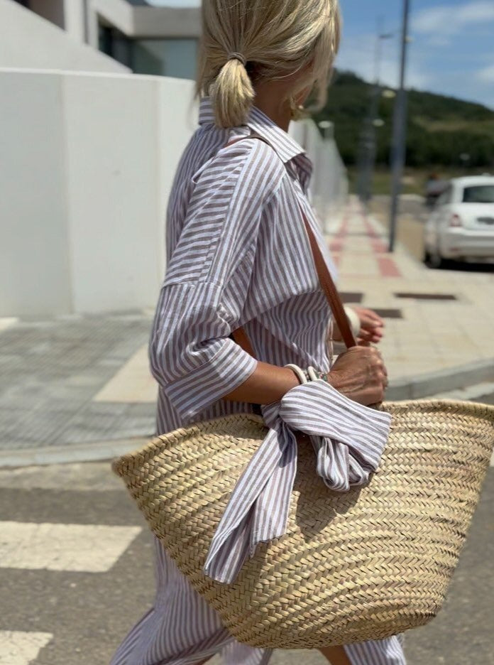 Lotte | Robe chemise classique à rayures