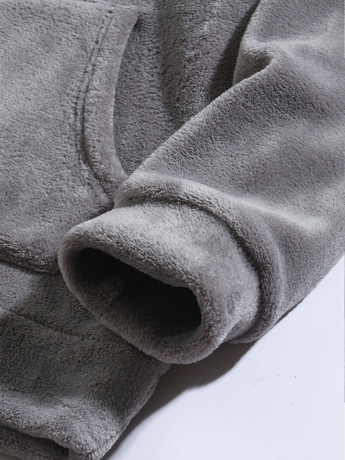 Sweat à capuche en polaire Teddy coupe décontractée avec oreilles
