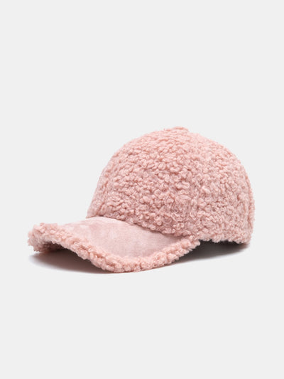 Casquette de baseball en peluche de couleur unie