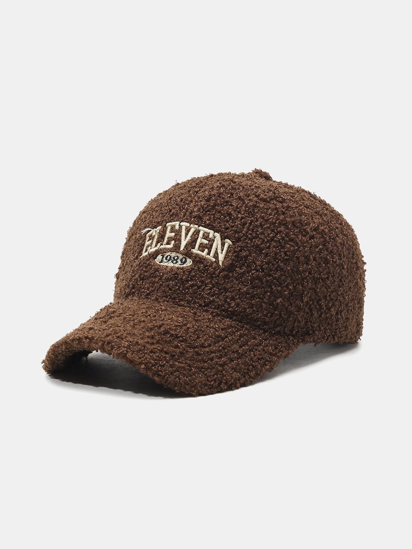 Casquette de baseball en peluche chaude brodée Eleven