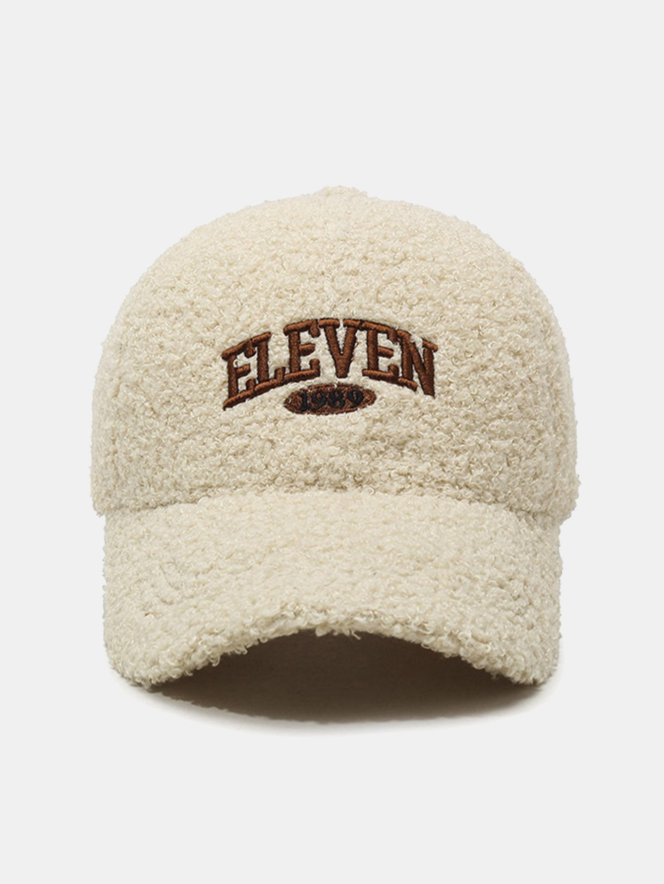 Casquette de baseball en peluche chaude brodée Eleven