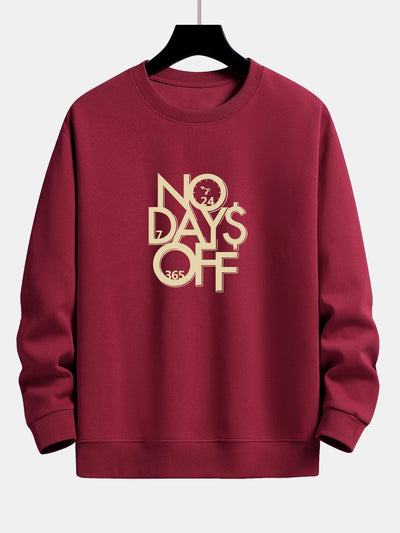 Sweat-shirt décontracté imprimé No Days Off